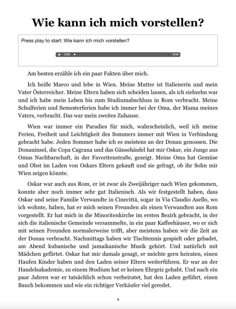 Klara Wimmer: Mein Leben in Wien - 1. Teil, Interactive Ebook + Audio - Sample